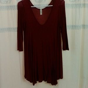 Luxe Burgendy Tunic